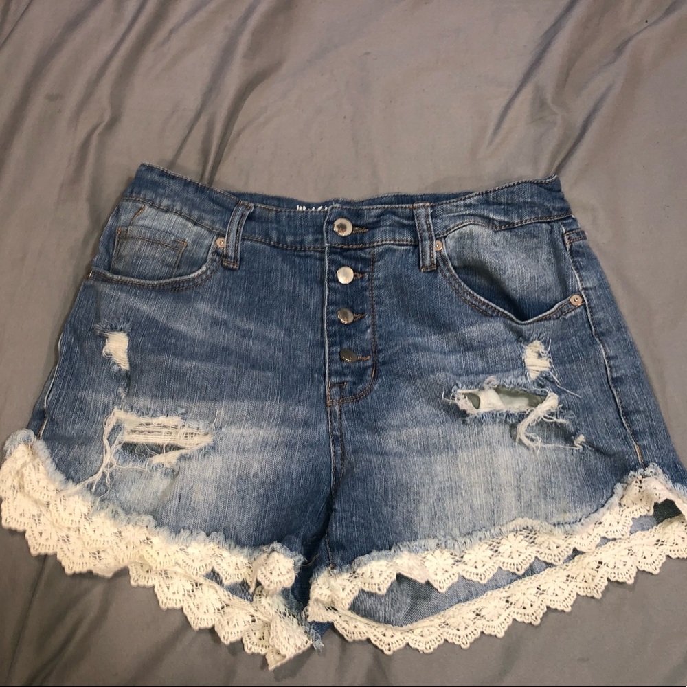 Target Brand Ripped Jean Shorts